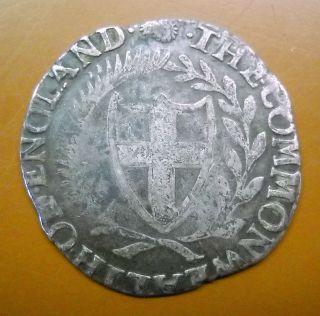 1653 Great Britain Hammered Silver Commonwealth Shilling - Tower photo