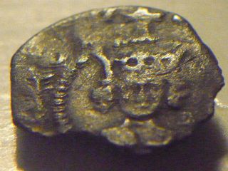 1422 England Henry Vi 1st Reign Hammered Silver Half Pence - Plain Cross /annulet photo
