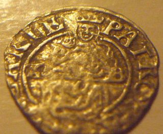 1577 Holy Roman Emperor Maximillian Ii (1527 - 1576) Hammered Silver Denar photo