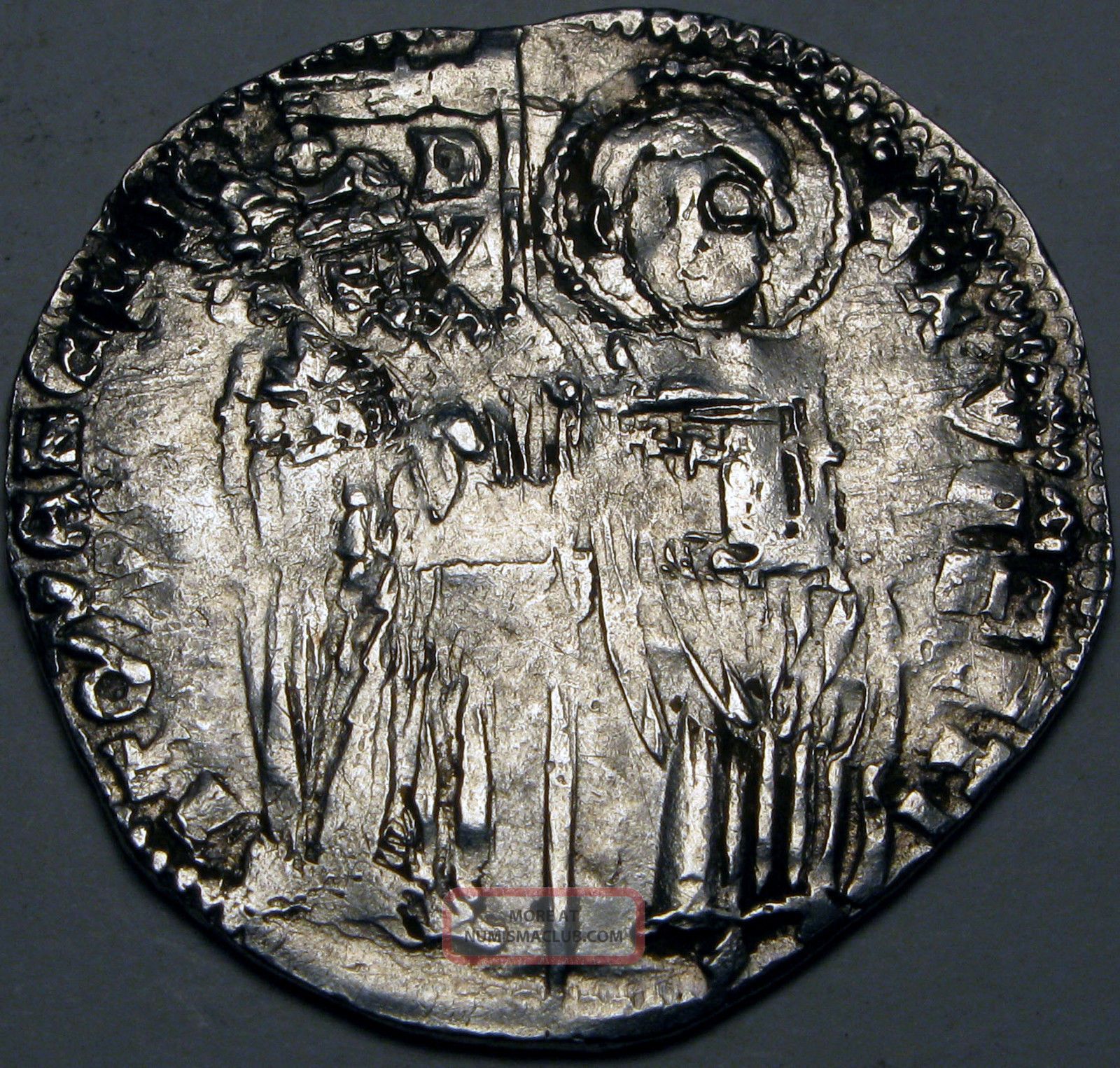 Venetia Grosso - Silver - Antonio Venier (1382 - 1400) - 1684 Coins: Medieval photo