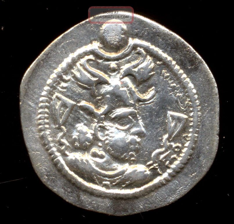 205 - Indalo - Arab - Sasanian.  Peroz I (459 - 484ad).  Ar Drachm Year14.  Darabgird Coins: Medieval photo