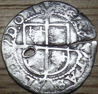 1601 Elizabeth I Silver Hammered 2 Pence 1/2 Groat - Look photo