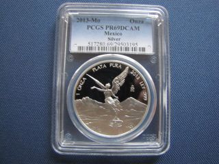 2013 Silver Libertad 1 Oz Proof Silver Coin Pcgs Pr69dcam photo