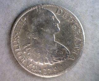 Mexico 8 Reales 1794 Mo Silver Coin (stock 0652) photo