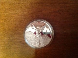 2011 2 Oz Silver Mexican Libertad Proof Only 1000 Minted Rare photo