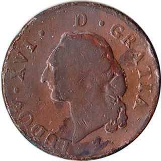 1786 (r) France 1 Sol Coin Louis Xvi Orleans Km 578.  14 photo