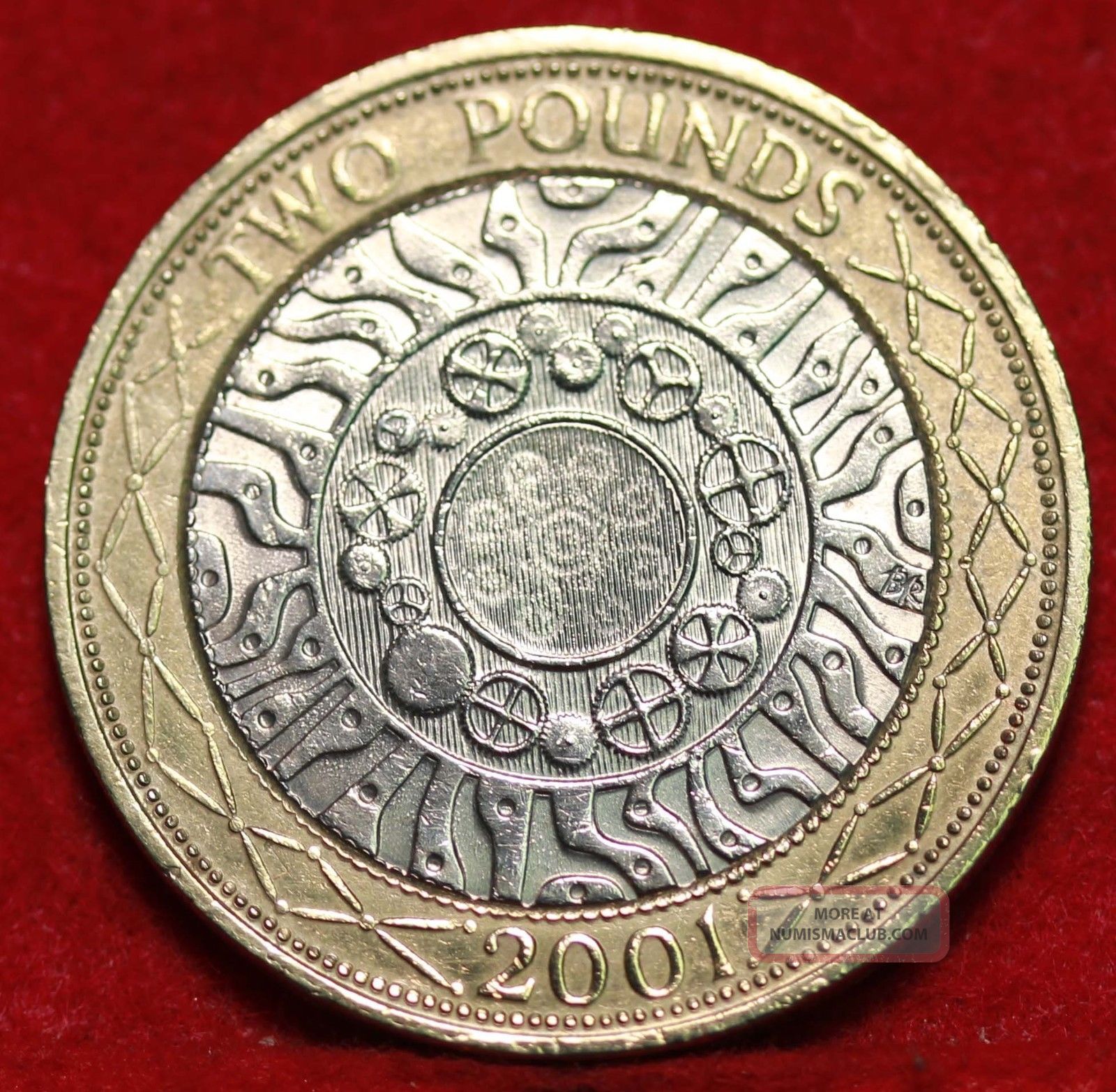 2001 Great Britain 2 Pounds Foreign Coin S h