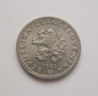 1928 - 20 Haleru Czechoslovakia Coin photo