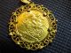 1910 Great Britain Half Sovereign 22k Gold Coin,  With 9k Pendant Frame Bail,  Nr UK (Great Britain) photo 2