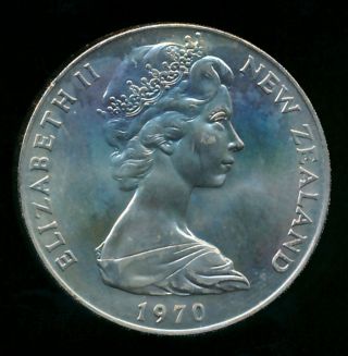 Zealand 1970 Dollar (copper - Nickel) photo