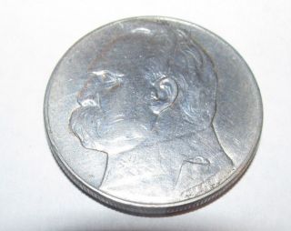 1935 Poland 10 Zlotych Silver Coin 22 Grams Rare Coin Jozef Piludski Sweet photo
