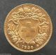 1935 - B Swiss Helvetia 20 Francs Gold Coin Coins: World photo 1