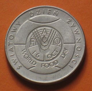 Coin Of Poland - World Food Day Fao 1981 photo