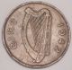 1942 Ireland Irish 1 Penny Wwii Era Chicken Coin F Rough Edges Europe photo 1