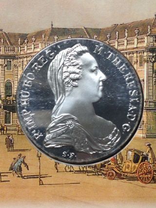 Austrian 1780 Maria Theresa Silver Thaler.  833 Fine,  Official Re - Strike photo
