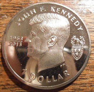 British Virgin Islands 2013 John F Kennedy $1 Coin photo