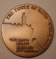 1983 Jerusalem Museum,  Tower Of David Medal 59mm Bronze; In Gift Box Middle East photo 1