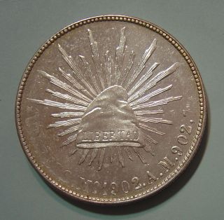 Mexico (republic) 1902 - Am; Mo Silver Un Peso (km409.  2) Gem Bu photo