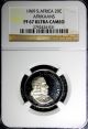 South Africa 1969 20 Cents Afrikaans Proof Ngc Pf67 Ultra Cameo 24.  2mm Km 69.  1 Africa photo 1