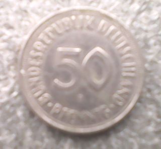 Germany 50 Pfennig 1950 - J photo