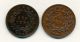 1863 And 1880 Sarawak One Cents. Asia photo 1