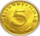 Germany - German 3rd Reich - German 1938e Gold Colored 5 Reichspfennig Coin Ww2 Germany photo 1