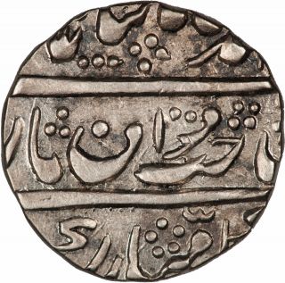 India (mughal Empire) C.  1750 1/2 Rupee About Unc photo