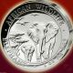 2015 Somalia High Relief Proof African Wildlife Elephant 1oz Silver Coin Box, Africa photo 1