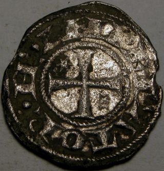 Brindisi (italy) Denaro - Silver - Henry Vi.  & Constanza (1195 - 1196) - 687 photo