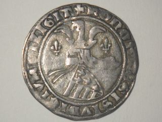 Silver Gros Charles Robert Anjou French Royal Family Hungary 1307 - 1342 Ad 3.  30g photo