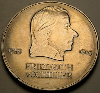Germany (ddr) 20 Mark 1972 - Copper/nickel - Friedrich Von Schiller - Xf - 1120 photo