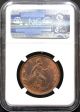 1863 Ngc Ms - 64 Rb One 1 Penny Great Britain UK (Great Britain) photo 3