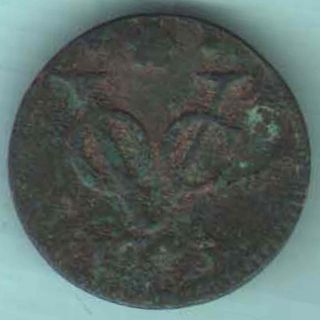 Netherlands - East Indies - Duit - 1745 - Voc - Rare Coin W - 81 photo