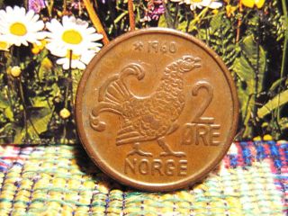 Norway 1960 - 2 Ore Coin 