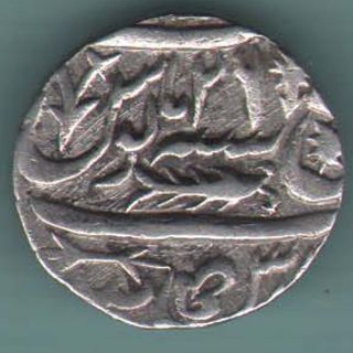 Awadh State - Ah 1220 Ry 26 - One Rupee - Rare Silver Coin W - 61 photo