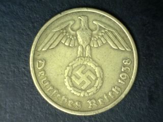 1938 - D (munich) Germany Third Reich 10 Reichspfennig photo