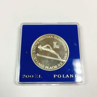 1980 Poland 200 Zlotych Silver Proof Coin photo
