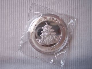 2000 Panda 1 Oz Silver Coin photo