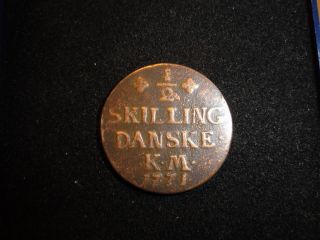 1/2 Skilling Danske 1771 photo