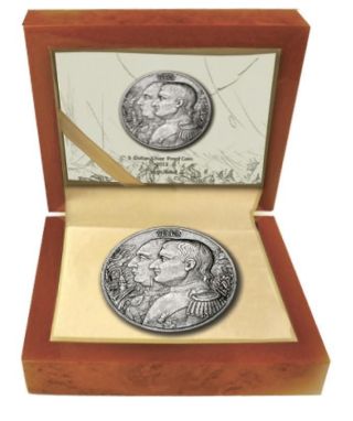 Niue 2012 $5 Major Historical Events - War Of 1812 Napoleon 2 Oz Silver Coin photo