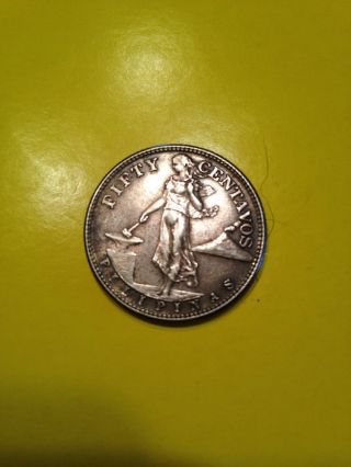 1944 - S Silver Fifty Centavos From Philippines That Was Minted In San Francisco photo
