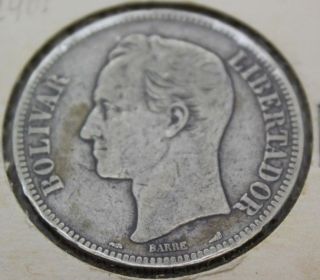 1901 Lei 900,  25 Gram,  Bolivar Libertador,  Estados Unidos De Venezuela photo