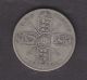 British 1921 Kgv Florin,  Two Shillings,  Circulated And Worn. UK (Great Britain) photo 1