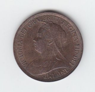 1901 British Victorian Half Penny.  Appears Uncirculated. photo