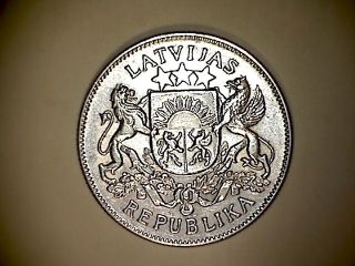 Silver - Latvia - 2 Lati Year 1926 - photo