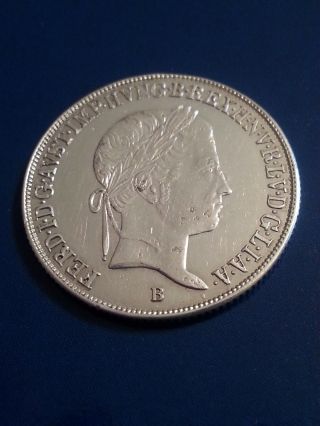 Hungary 1848 20 Krajczar Silver Coin photo