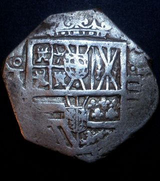 Kingdom Of Spain Philip Iii 1613 4 Silver Reales Rare photo
