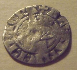 1249 - 1286 Scotland Alexander Iii Hammered Silver Long Cross & Stars Penny photo