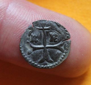 Medieval Hungarian Coin - Sigismund Silver Quarting 1387 - 1437, photo