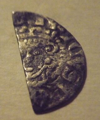 1253 - 1256 England Henry Iii Hammered Silver Cut 1/2 Penny - Moneyer Nicole - 5c photo